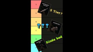 Throwable weapons Elden Ring DLC Tierlist Part 1 [upl. by Adnalohs458]