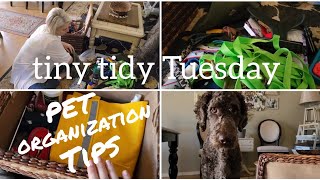 PET STORAGE ORGANIZATIONtiny tidy Tuesday [upl. by Anirb430]