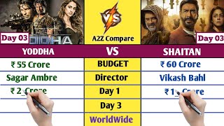 Yodha Vs Shaitaan Worldwide Collection Day 3  yodha Box Office Collection [upl. by Zennie125]