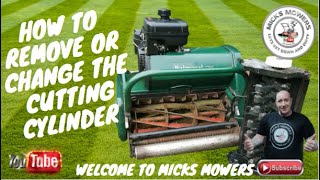 How to Change a Cylinder On A Atco Balmoral Cylinder Mower [upl. by Ennahs]