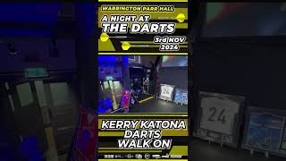 KERRY KATONA gives her all in her darts walk on Shorts [upl. by Mazur]