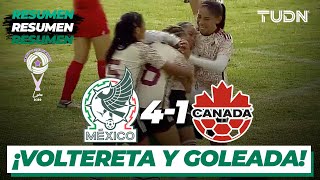 Resumen y goles  México 41 Canadá  Revelations Cup Femenil 2022  TUDN [upl. by Sylado]