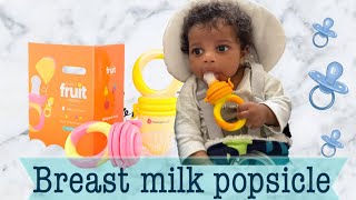 Breast milk Popsicles breastsicles For teething Baby [upl. by Kaitlin]