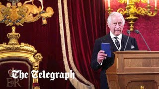 King Charles III delivers historic speech at accession ceremony [upl. by Aramas24]