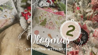 VLOGMAS 2024 DAY 2 at Stitching With Nichol [upl. by Neenahs]