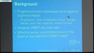 Whole brain radiation therapy WBRT in addition to radiosurgery SRS [upl. by Nwahs]