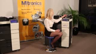 How to scan with the Konica Minolta C284 help from Mitronics [upl. by Hcib]