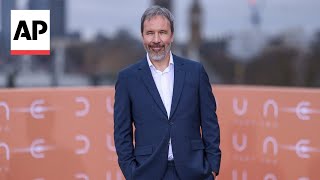 Dune Part Two director Denis Villeneuve on sandworm riding Timothée Chalamet  AP interview [upl. by Worthy126]