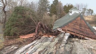 Boothbay Harbor community recovers from overnight storm surge [upl. by Iolande]