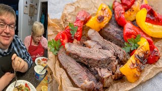 Skirt Steak Fajitas with Grilled Cabbage and Scallions  Steak Fajitas with cabbage delicious 2022 [upl. by Ynnaj]