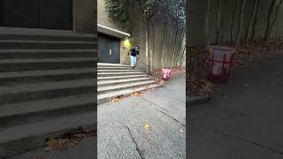 Caveman BoardSlide Down The Rail skatboarding skateboard skate [upl. by Hunt]