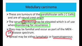 Thyroid carcinoma pathology MRCS question solve CRACK MRCS [upl. by Kcinnay]