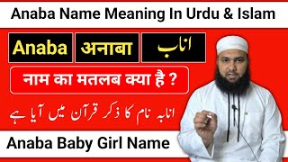 Anaba Name Meaning In Urdu  Anaba Naam Ka Matlab  Anaba Naam Ke Mayne  LafzeQadeerOfficial [upl. by Wycoff]