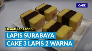 LAPIS SURABAYA CAKE 3 LAPIS 2 WARNA YANG UENAK TENAN [upl. by Notsirk]