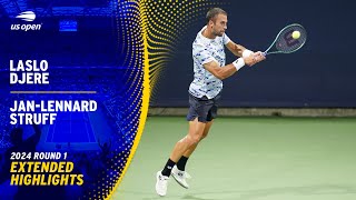 Laslo Djere vs JanLennard Struff Extended Highlights  2024 US Open Round 1 [upl. by Callean]