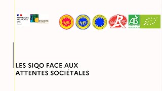 Les SIQO face aux attentes sociétales  retour sur les rencontres régionales des ODG [upl. by Asante]