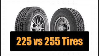 225 vs 255 Tires [upl. by Ssilb766]