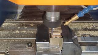 valay mini VMC machining brass in production [upl. by Geraint]