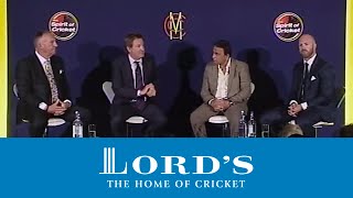 Part 2  Botham Gavaskar amp Prior on Sledging  2014 MCC Spirit of Cricket QampA [upl. by Donnamarie]