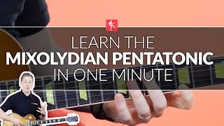 Learn The Mixolydian Pentatonic Scale In One Minute  Guitar Lesson [upl. by Ahsinelg]