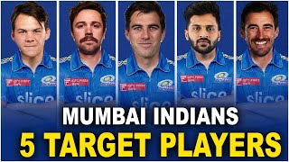 Mumbai Indians Target Players  IPL 2024  iplauction2024  ipl2024 [upl. by Dnomasor673]