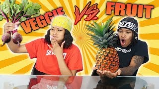 FRUIT VS VEGETABLE FOOD CHALLENGE [upl. by Eldreeda20]