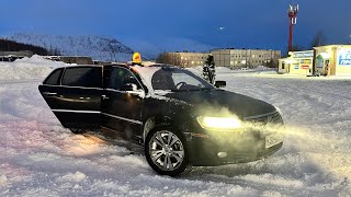 Volkswagen Phaeton V10 TDI и дрифт вокруг елки [upl. by Dorey241]