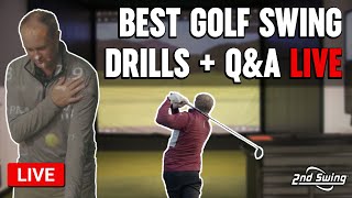 Best Golf Swing Drills  LIVE QampA [upl. by Onaivatco218]