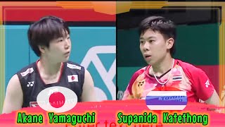 Badminton Akane Yamaguchi JAPAN vs THAILAND Supanida Katethong Womens Singles [upl. by Siocnarf]