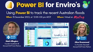 23 PowerBI4Enviros  Using Power BI to track the recent floods across eastern Australia [upl. by Celio]