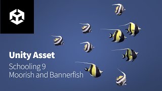 Schooling Moorish and Bannerfish Unity Asset [upl. by Itsrik274]