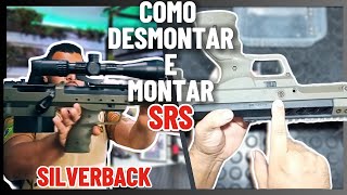 APRENDA O SEGREDO DE DESMONTAR E MONTAR PASSO A PASSO A SRS SILVERBACK airsoft [upl. by Karon]