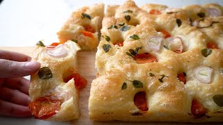 Focaccia Italiana  How to Make the Best Focaccia  No Knead Focaccia Bread  Chichabon [upl. by Arak163]