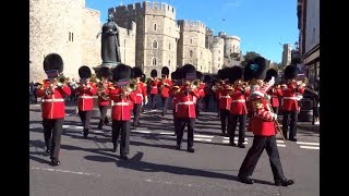 Changing the Guard at Windsor Castle  Friday the 6th of October 2017 [upl. by Annoik]