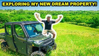 EXPLORING the LAND on My New DREAM HOUSE Property Full Tour [upl. by Dix]