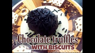 Easy Chocolate Truffles with Arrowroot biscuits  Delicious sweet recipe [upl. by Nnylrats]