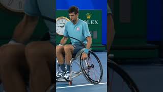 Djokovic Funny Moment in Wheelchair Tennis 27 [upl. by Faus]