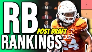 Top 10 Dynasty Rookie Running Back Rankings amp Tiers Post NFL Draft [upl. by Darwin680]