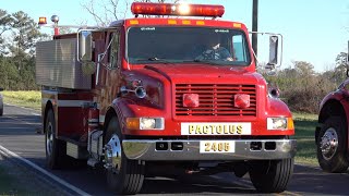 Pactolus Volunteer Fire Rescue 2405 Responding [upl. by Ingles]