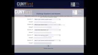 CUNYfirst  Getting an Account  First Time User [upl. by Esma]