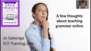 Jo Gakonga  Teaching Grammar Online [upl. by Wandis596]