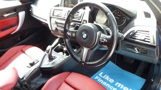 BMW M135i Estoril Blue with Coral RedBlack Dakota leather [upl. by Iphigeniah]