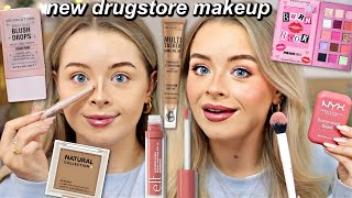 Testing New DRUGSTORE Makeup  Sabrina Carpenter Inspired [upl. by Wesle]