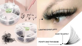 New 6 in 1 500 Loose Fans Premade Eyelash Extensioneyelash extensionseyelash extensions tutorial [upl. by Mahda27]