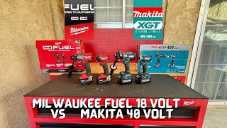 Milwaukee 18v VS Makita 40v SET DE TALADROS PORQUE TANTA DIFERENCIA [upl. by Demitria]