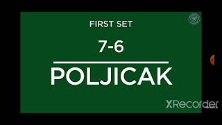 Wimbledon final junior Poljicak 🇭🇷 vs Zheng 🇺🇲 gspsport404 Wimbledon [upl. by Buffy]