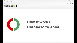 Drawing List Manager  How it works Database to AutoCAD [upl. by Nylasej]