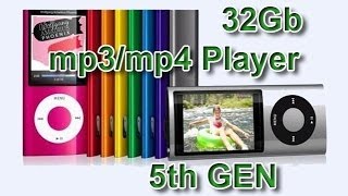 Посылки из Китая 32Gb MP4MP3 Music Player 22 inchTFT [upl. by Ennylhsa]