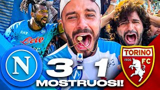 😈 MOSTRUOSI NAPOLI 31 TORINO  LIVE REACTION NAPOLETANI AL MARADONA HD [upl. by Idisahc]