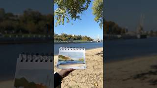 Plein air sketching 🍁пленэрные зарисовки 🖼️ watercolor pleinair [upl. by Nyletac]